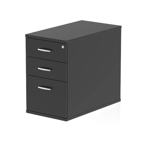 Image of Display Boards Direct Impulse Desk High 3 Drawer Pedestal Black 430x800x730mm