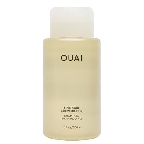 Image of OUAI Fine Shampoo - Volumising Shampoo with Strengthening Keratin, Biotin & Chia Seed Oil for Fine Hair - Delivers Clean, Weightless Body - Paraben, Phthalate & Sulfate Free Hair Care - 300ml