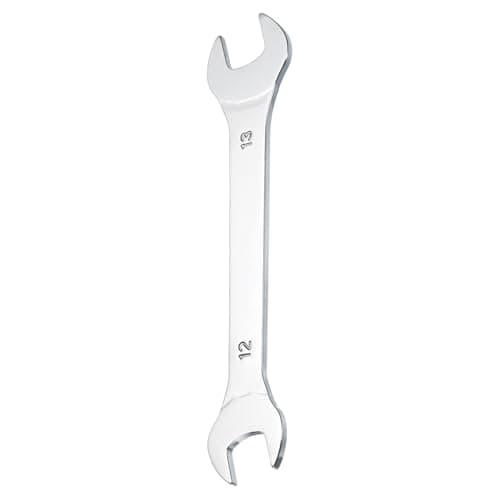 Image of sourcing map Super Thin Open End spanners Metric, 12mm x 13mm, Slim Chrome-Vanadium Steel Wrench Tool for Tight Spaces Repair