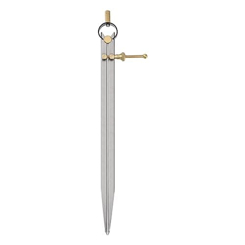 Image of sourcing map Spring Joint Caliper 12 inch / 300mm Steel Spring Divider Caliper with Brass Fulcrum for Metalworking Geometry Drawing Woodworking, Flat Leg