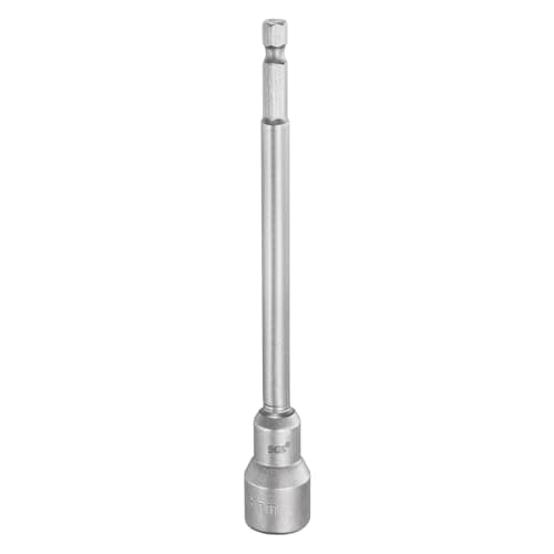Image of sourcing map Nut Driver Drill Bit 13mm Metric Socket 1/4" Hex Shank 5.91" (150mm) Long Magnetic 6-Point Sockets Quick Change CR-V Steel Bolt Setters for Power Drill Drivers