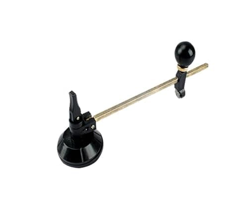 Image of Compass Type Glass Circle Cutter, Round Cutting Tool with Handle and Suction Cup(Black 20cm)