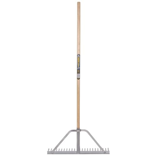 Image of Draper 73355 Landscaping Rake with Ash Shaft, Brown, 143x60x10.5 cm