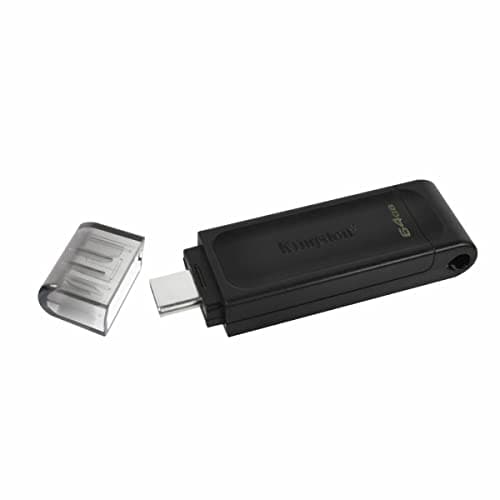 Image of Kingston DataTraveler 70 - DT70/64GB USB-C Flash Drive Black