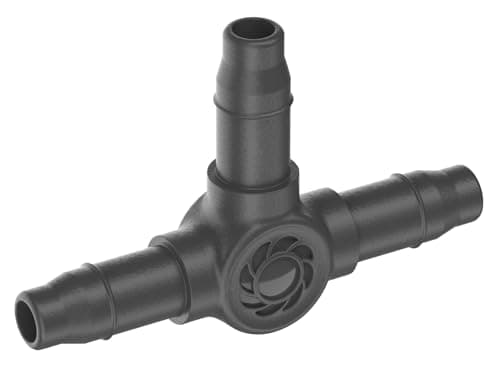 Image of Gardena Micro-Drip-System T-Piece 4.6 mm (3/16 inch): for Branch Connection of Supply Pipes and Irrigation Lines, Kink-Free Installation, Easy & Flexible Connection Technology (13211-20)