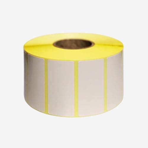 Image of Direct Thermal Label Stickers - 50x25mm White Self Adhesive Sticky Labels On A Roll for Barcode, Zebra, Toshiba, Brother, Dymo, Avery (5 Rolls - 10000 Labels) VAT Included