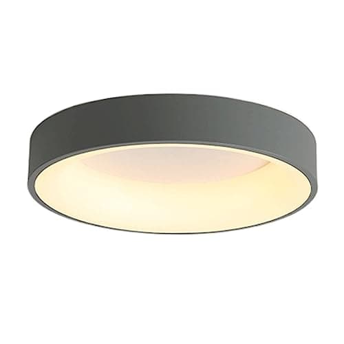 Image of LYMSXAZOU Flush Mount Ceiling Light Fixture,1-Light Fixture Matte Gray Shade, Modern Close to Lamps for Dining Living Room, Bedroom,Hallway 3000K Warm Indoor Decor