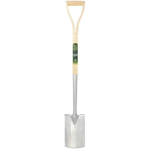 Image of Spear & Jackson 1161KEW Kew Gardens Collection Neverbend Stainless Steel Treaded Border Spade