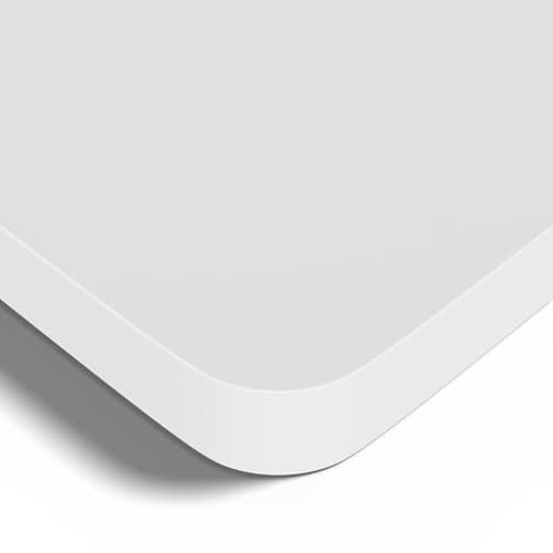 Image of BONTEC DeskTop for Height Adjustable Electric Standing Desk, 120cm x 60cm, 2.5cm Thick, White, Laminated Wood, Compatible with Various Desk Frames, Ideal for Office, Home Office, Gaming & Study Spaces