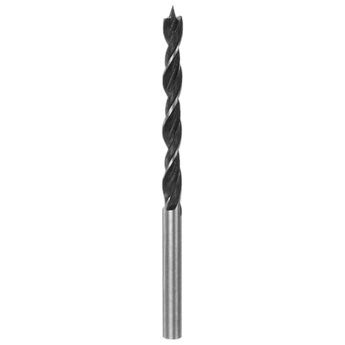 Image of sourcing map Brad Point Drill Bits 5mm(13/64") Dia Straight Round Shank Drill Metric Brad Point 1.26" Drilling Depth Spiral Twist Drill Bits for Carpenter Woodworking Plastic Rubber