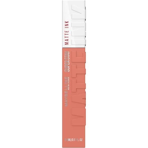 Image of Maybelline Lipstick, Superstay Velvety Matte Ink Liquid Lipstick, Up to 16H Non Transferable, Vibrant Longlasting Finish, Non Drying, Shade: Nude, 5ml
