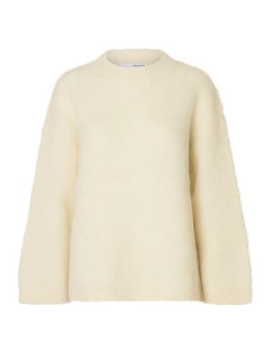 Image of SELECTED FEMME Slfgabriella LS Knit New O-Neck Noos, Birch, XL