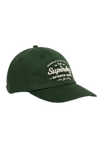 Image of Superdry Women's Vintage Club Baseball Cap Dark Green 1SIZE