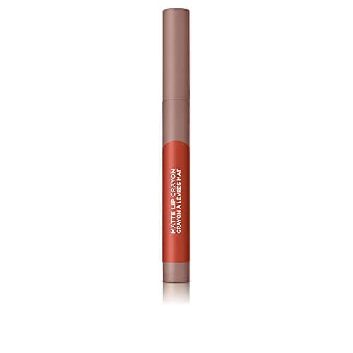 Image of L'Oreal Paris Infallible Very Matte Lip Crayon Lipstick, Smudge Proof, Red Lipstick, 110 Caramel Rebel, 1 kg