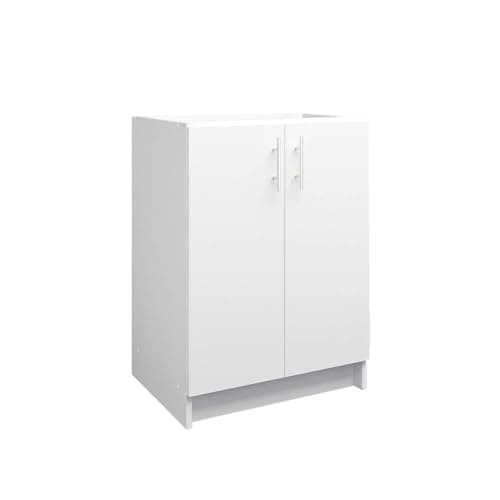 Image of JD Greta Fixed Height 600mm Kitchen Base Cabinet Floor Unit (Without Worktop) – White Matt