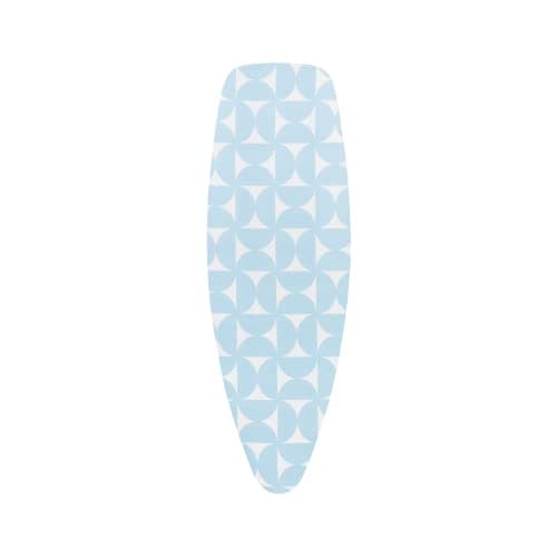 Image of Brabantia Ironing Board Cover D 135x45 cm – Fresh Breeze | 100% Cotton Top Layer with 2mm Foam Padding & Heat-Resistant Zone for Size D Ironing Boards | Durable, Washable, Easy to Install