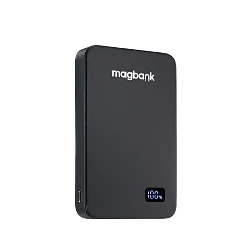 Image of Magbank 3-in-1 Wireless compatible with Magsafe Powerbank, Jet Black, 10000mAh (Charges Apple Watch, Phone and Airpods)