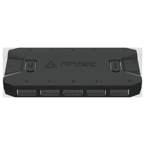Image of Antec ARGB & Fan Controller - 5 PWM Fan Ports, 5 ARGB LED Ports, SATA Power, Compact Design, 2-Year Warranty