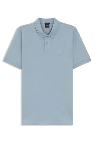 Image of BOSS Mens HBO Passenger Premium Design Polo Shirt Short Blue 458 L