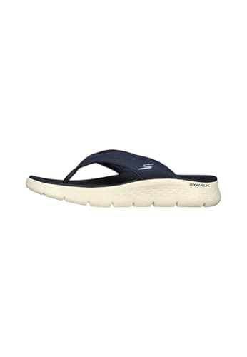 Image of Skechers Men's GO Walk Flex Sandal Vallejo Thong, Navy Synthetic, 8 UK