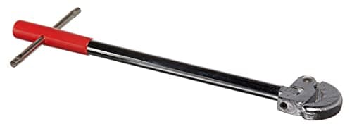Image of Amtech - Adjustable Basin Wrench, 11" Plumbing Tool with Swivel Jaw & Tommy Bar for Tap Supply Line Nuts in Tight Spaces Under Sinks