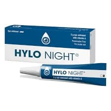 Image of HYLO Night Eye Ointment - Preservative & Phosphate-Free Eye Cream for Dry Eyes While Sleeping 5g