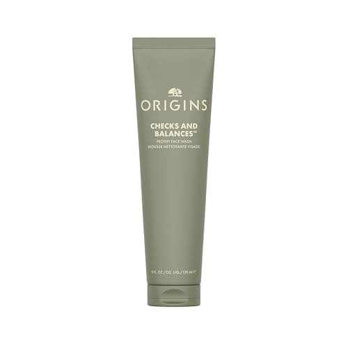 Image of Origins Checks and Balances Frothy Face Wash | Gentle Face Cleanser for All Skin Types | With Mint, Wheat Protein and Tourmaline, 150 ml