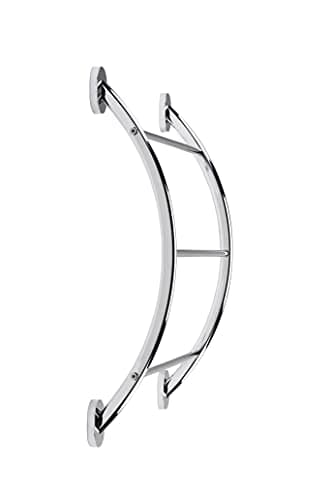 Image of Croydex Britannia Flexi-Fix Chrome Plated Curved Towel Rack, 13.5 x 51 x 57.2 cm