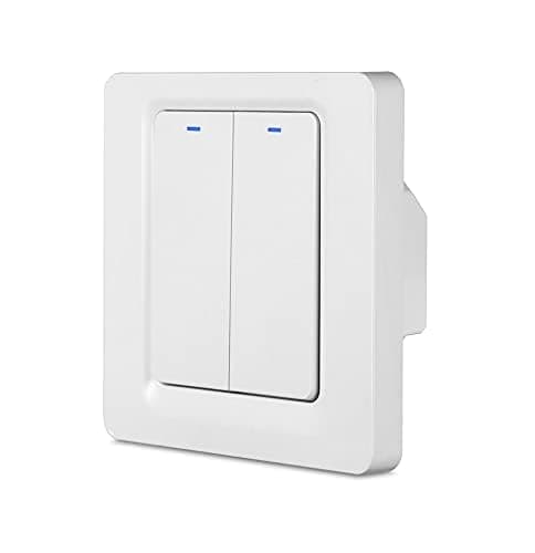 Image of Homekit Smart Wall Switch Press Key Works with Homekit iOS Siri Voice Control Timing EU Standard 10A (2 Keys)