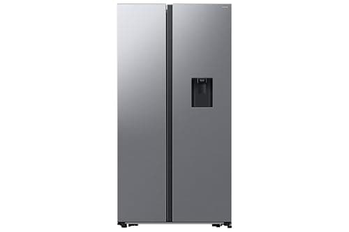 Image of Samsung Series 7 SpaceMax Smart American Fridge Freezer, With an All-Around Cooling System, AI Energy Mode & Smart Conversion, Model: RS57DG410EM9EU 578L, Colour: Silver