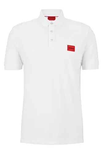 Image of HUGO Men's Dereso222 Polo Shirt, White100, XL