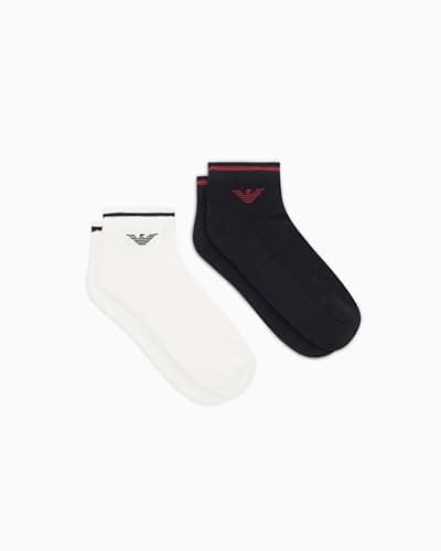 Image of Emporio Armani MAN'S POP SPONGE 2-PACK SOCKS INSIDE BLACK TU