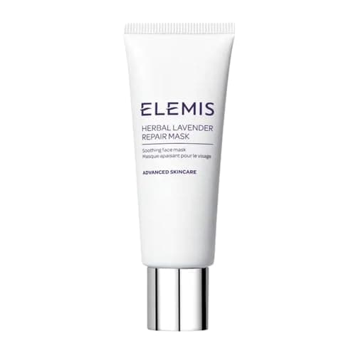 Image of ELEMIS Herbal Lavender Repair Mask 75ml – Soothing Clay Balm with Rosemary, Thyme & Lavender to Deeply Cleanse, Nourish & Rebalance Skin
