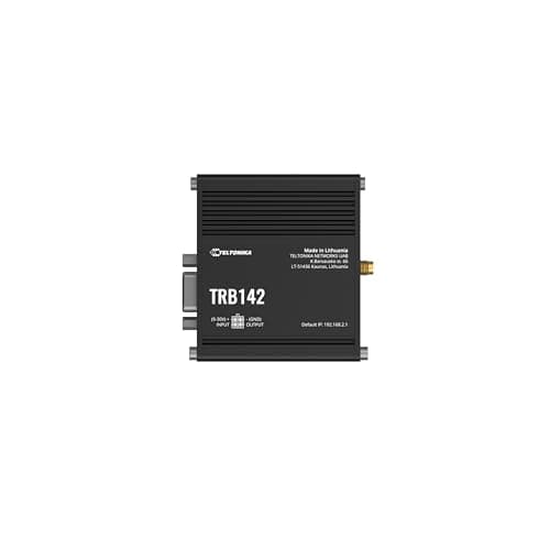 Image of Teltonika TRB142 Industrial IoT Gateway, 4G LTE Cat 1, 3G, 2G, RS232 Serial Interface, Compact Metal Casing, Industrial Protocols