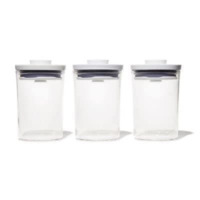Image of OXO Good Grips Round 3-Piece Mini Round POP Canister Set