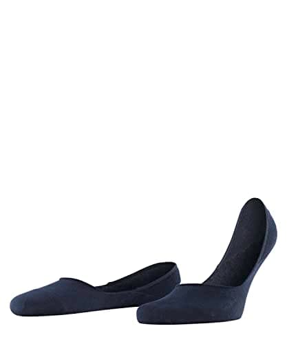Image of FALKE Men's Invisible Step Medium Cut Box M In Cotton No-Show Plain 1 Pair Liner Socks, Blue Dark Navy 6375, 8.5-9.5