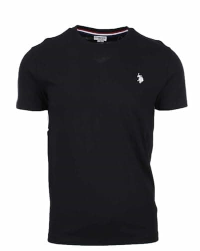 Image of U.S. Polo Assn. Men's Crew Neck Small Pony T-Shirt - Black - XL