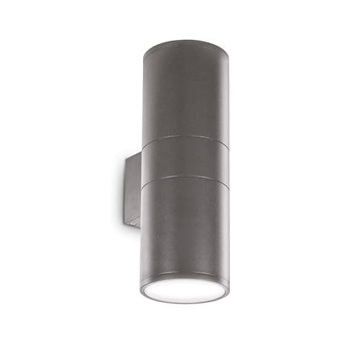 Image of Ideal Lux Outdoor Up Down Wall Lamp 2 Lights Anthracite IP54, E27