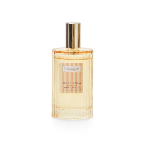 Image of Heart & Home Summer Scents Room Spray | Long-Lasting Fragrance | Refreshing Aromatherapy Mist for Instant Freshness (Amber Sunset - Sparkling orange zest with fresh neroli and sweet amber.)
