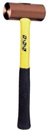 Image of THOR Red Copper Hammer, Round, 32 x 82 mm, 625 g, with Fibreglass Handle