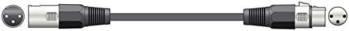 Image of QTX Professional DMX Lighting Leads XLR Plug to Socket 3.0m