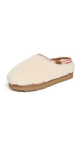 Image of UGG Womens W Tasman Maxi Curly Slippers, Nature, 7 UK