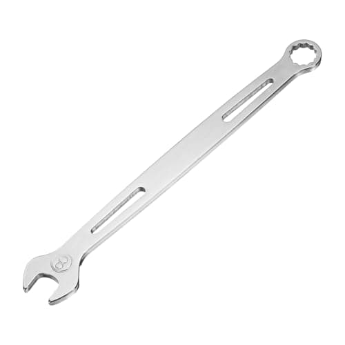 Image of sourcing map Combination Wrench 8mm Metric Super Thin 12-Point Box and Open End Chrome Vanadium Steel Double Ended Spanner Tool for Automotive Furniture Machinery DIY Repair, Silver