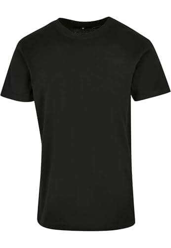 Image of Build Your Brand Men's Basic Round Neck T-Shirt, Black, XXL