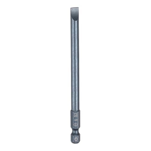 Image of sourcing map SL6 Magnetic Slotted Screwdriver Bits 6mm S2 Steel Flat Head Screwdriver Bit 1/4" Hex Shank Screw Driver Drill Bits 100mm (4") Long for Screws