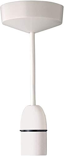 Image of KAKKI Ceiling Pendant Light Fitting White Transparent 6”(150mm) 6A Plastic Light Bulb Holder Ceiling Rose for Kitchen Island Living Room Bedroom Dinning Room Lightings