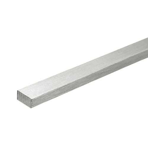 Image of sourcing map 316L Stainless Steel Flat Bar 300mm Length 10mm Width 5mm Thickness Metal Strips Brushed Finish for DIY Kitchen Craft Machinery Building Chemical Industry, 1pcs