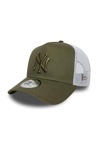 Image of New Era Adult's League Essential MLB New York Yankees Baseball Cap Hat Green Medium