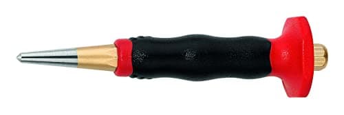Image of Rennsteig 430 122 0 Centre Punch with Handguard, Gold/Black, 120 x 10 x 4 mm