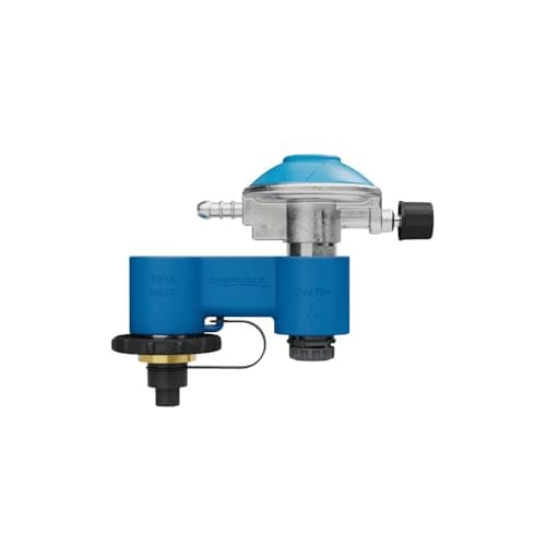 Image of Campingaz Twin Connection with Gas Pressure Regulator for Campingaz Gas Stoves, Twin Connection for EasyClic Gas Cartridges CV 300 & CV 470 Plus as well as Gas Bottles R904 & R907